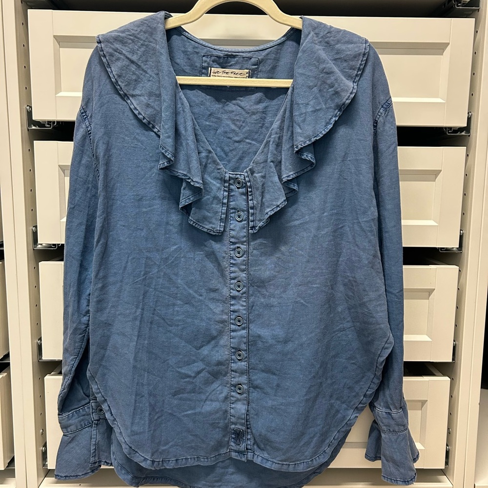 Free People Amber Ruffled Top - Picture 5 of 6